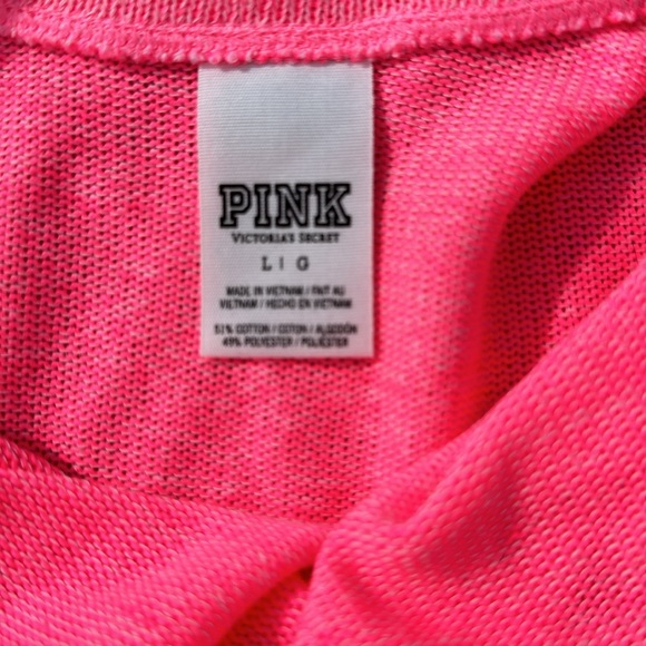 PINK by Victoria Secret, Pink, Size Large, Lightweight Sweater - Picture 5 of 7